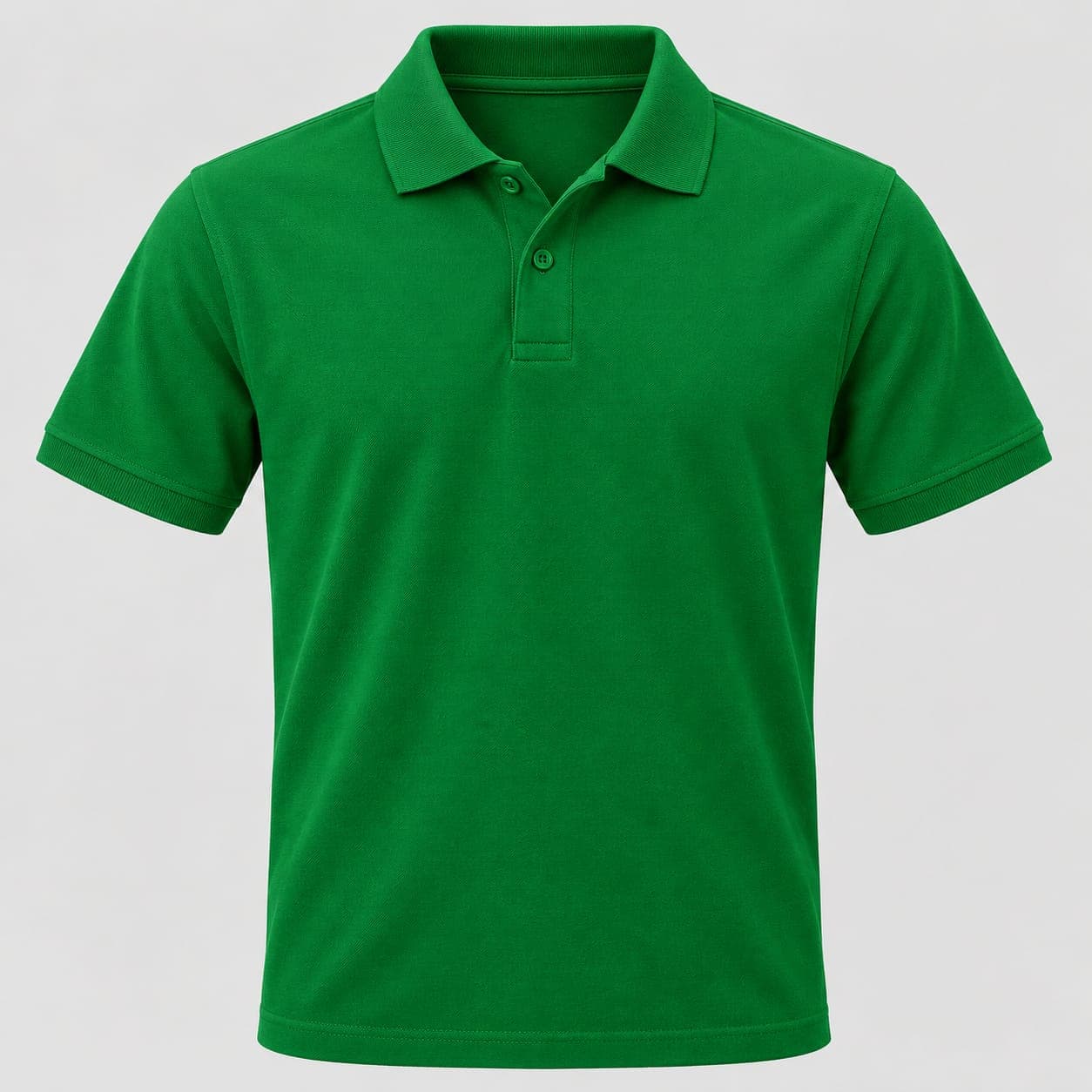 Spun Matty Polo T-Shirt — Bottle Green
