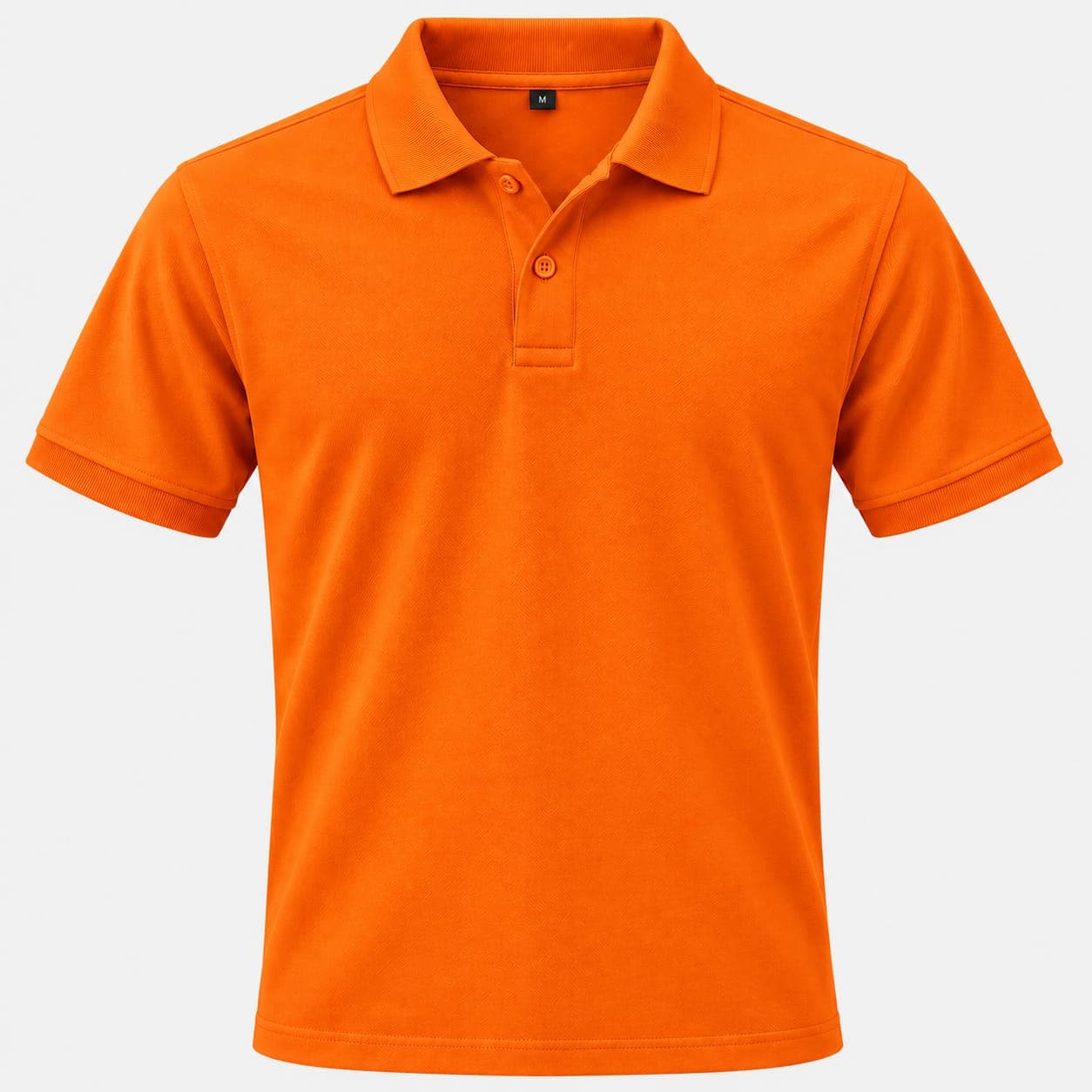 Spun Matty Polo T-Shirt — Orange